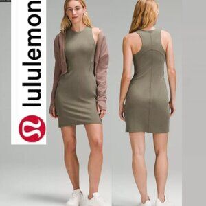 Lululemon Ribbed Softstreme Slim-Fit Tank Dress size 10